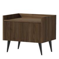 NACHTTISCH Arysa in Braun Walnuss Holzoptik 52/45/41 cm - Walnussfarben, Holzwerkstoff (52/45/41cm) - WFL GROUP