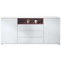 SIDEBOARD Skadu Bordeaux Hochglanz - Bordeaux, Holzwerkstoff (166.5/75.5/35cm) - Vladon