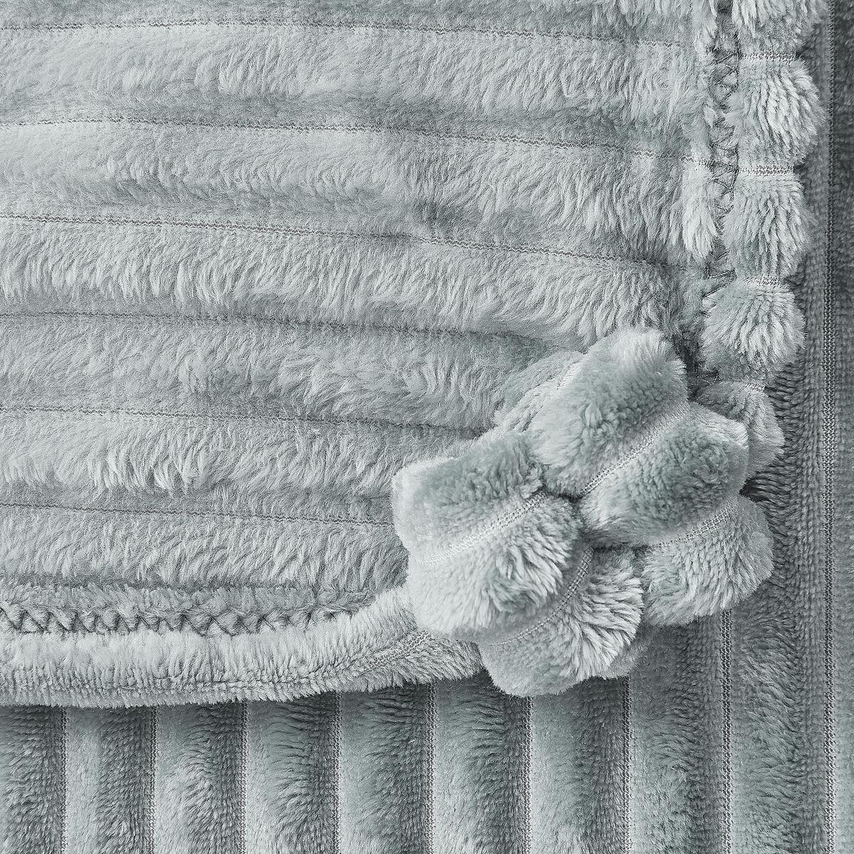 DECKE Hellgrün Kaweri 150/200 cm - Hellgrün, Textil (150/200cm) - Beliani