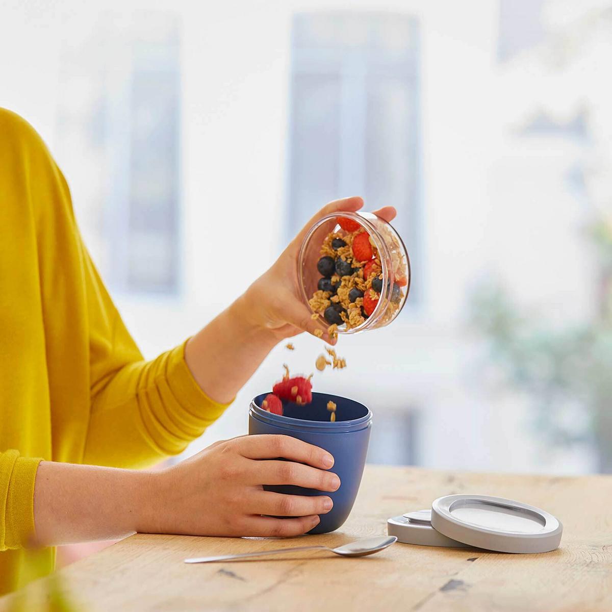LUNCHPOT MINI + REGULAR Ellipse Nordic Blue New 2-tlg. - Hellblau, Kunststoff (2/2/2cm) - Mepal