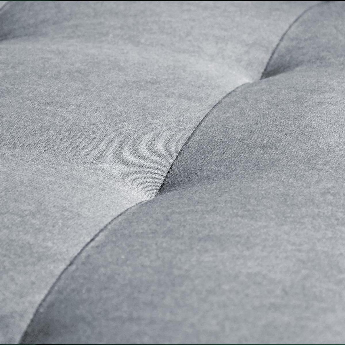 ECKSCHLAFSOFA Halant mit Bettkasten, universelle Ottomane, Veloursstoff, Hellgrau - Hellgrau, Textil (220/140cm) - Beautysofa