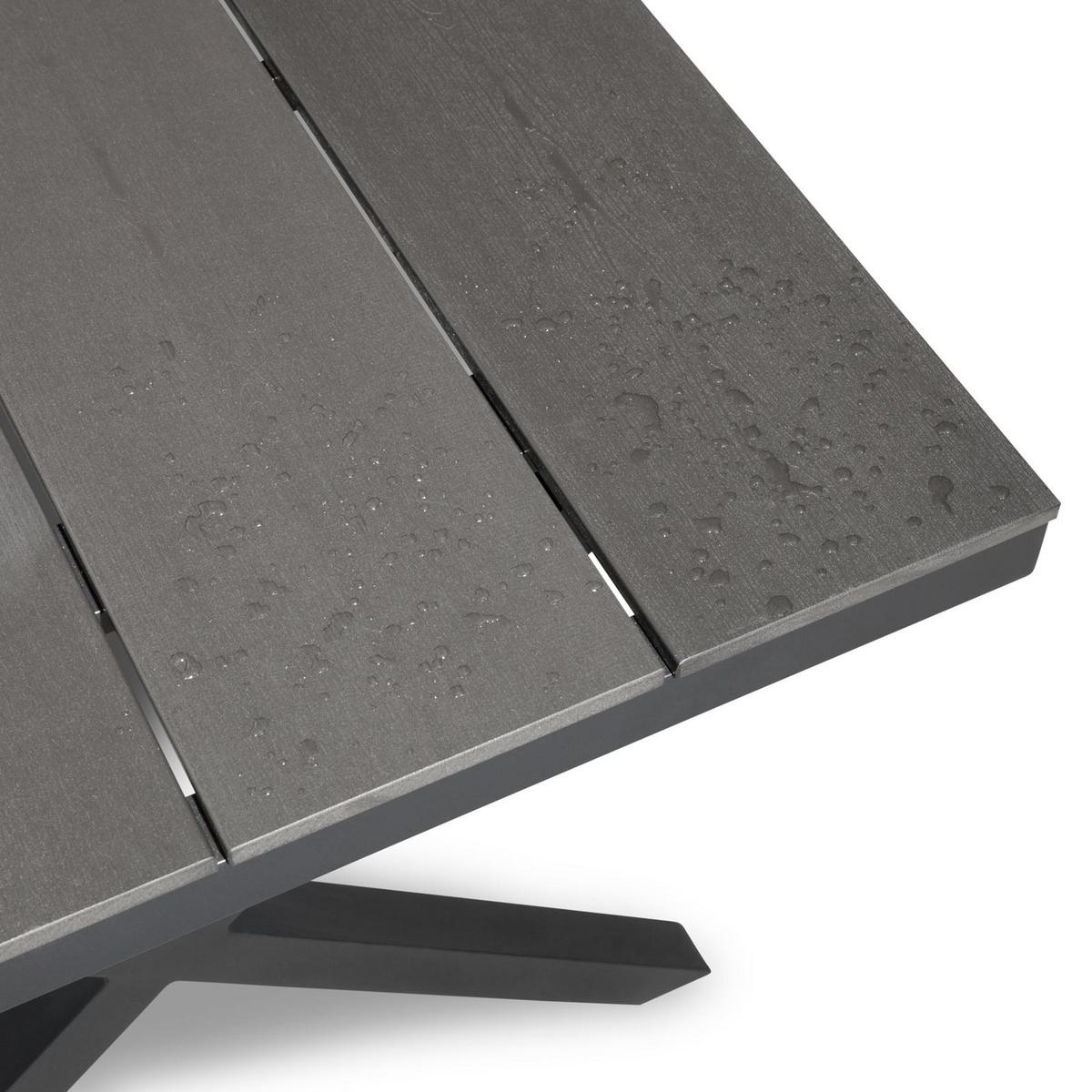GARTENTISCH ISOLA schwarz - Schwarz, Metall (89/150/76cm) - IDIMEX