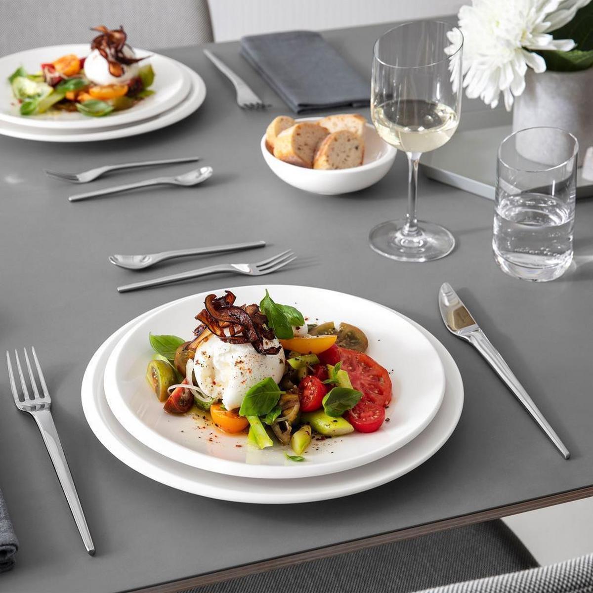 SCHALEN FLACH NewMoon weiß ø 25 cm 6er Set - Weiß, Keramik (25cm) - Villeroy & Boch