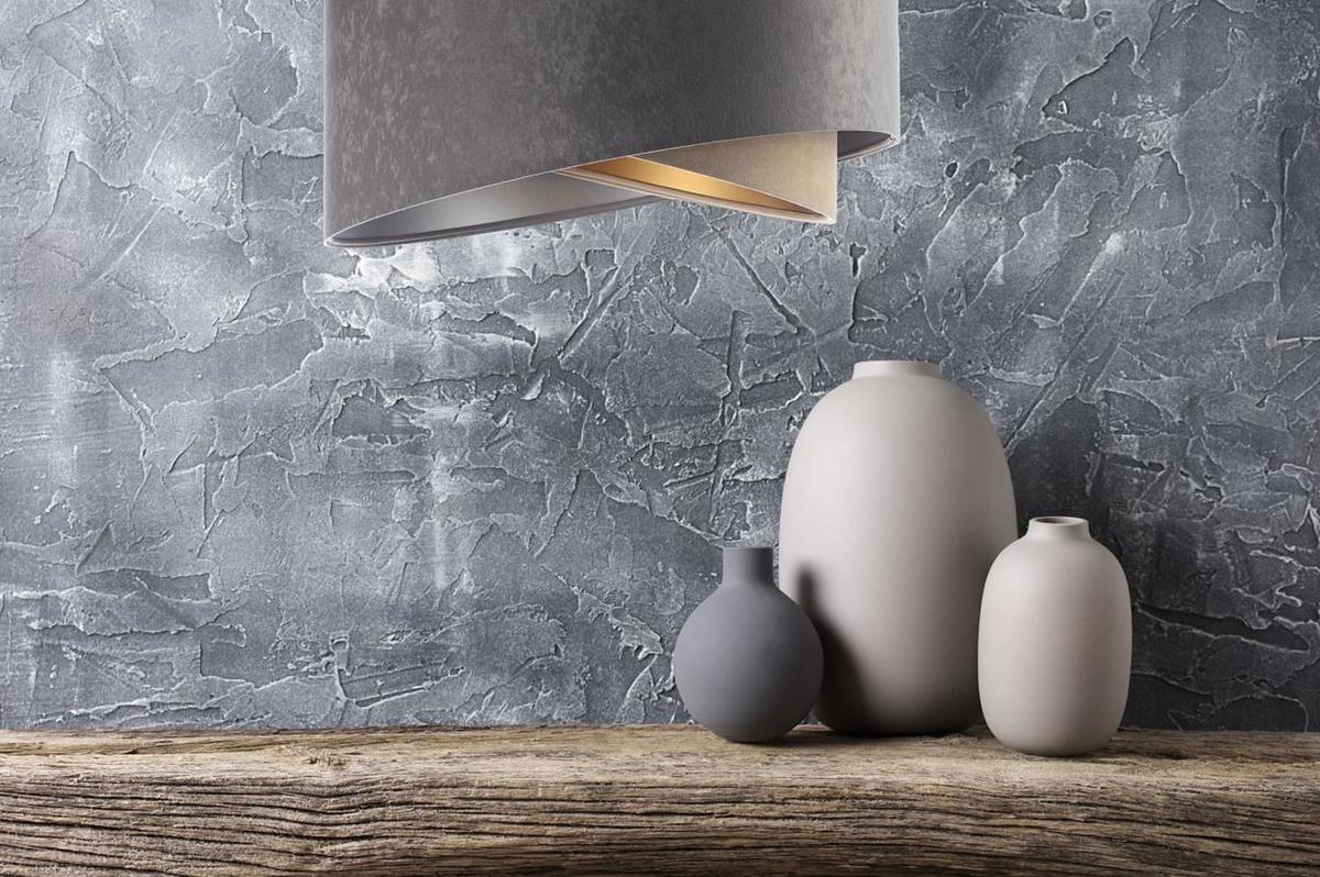 HÄNGELEUCHTE Grau 50/23 cm - Beige, Kunststoff (50/1.3/23cm) - ONZENO