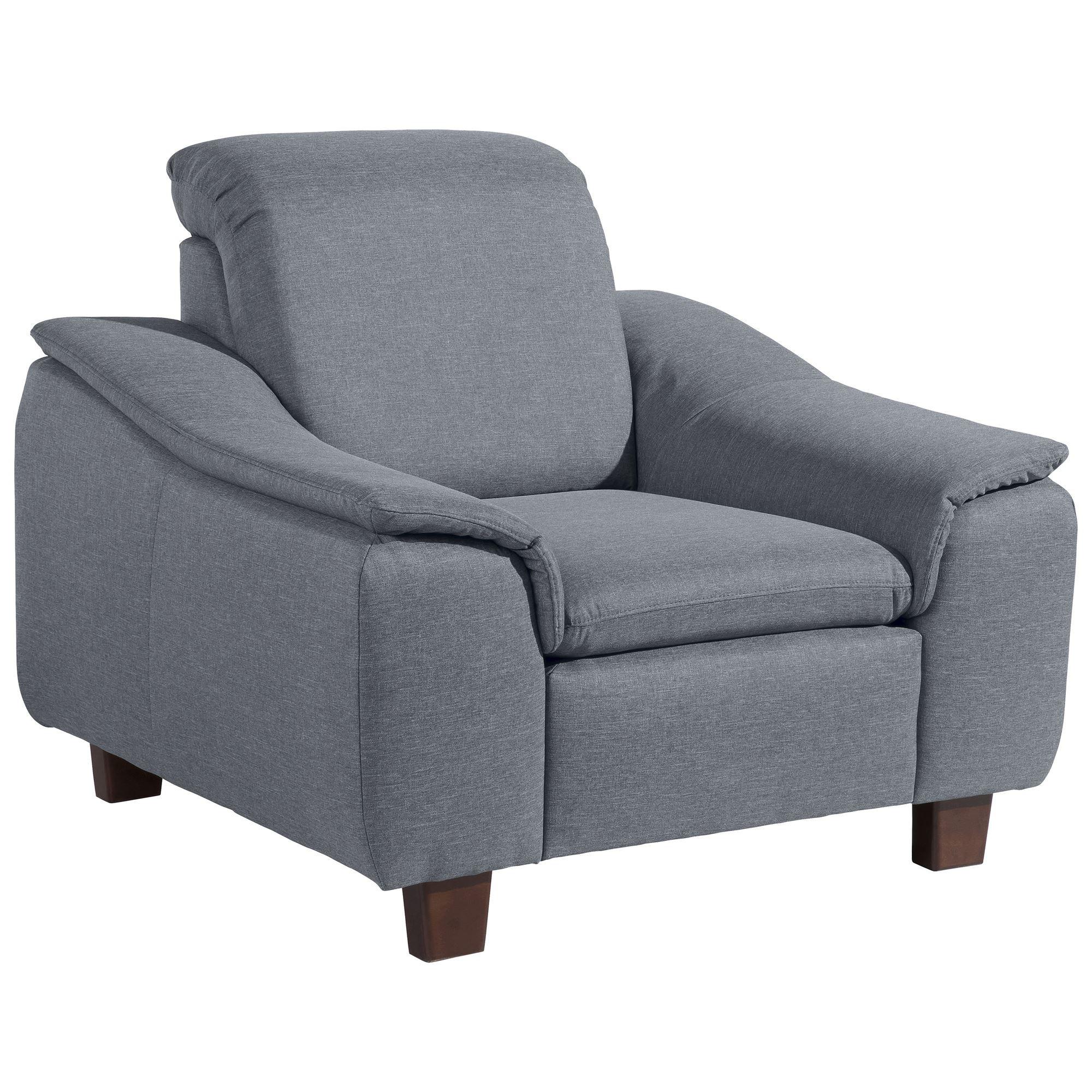 POLSTERSESSEL Kaylil Flachgewebe denim - Flieder, Kunststoff (87/82/100cm) - 58aufmkessel
