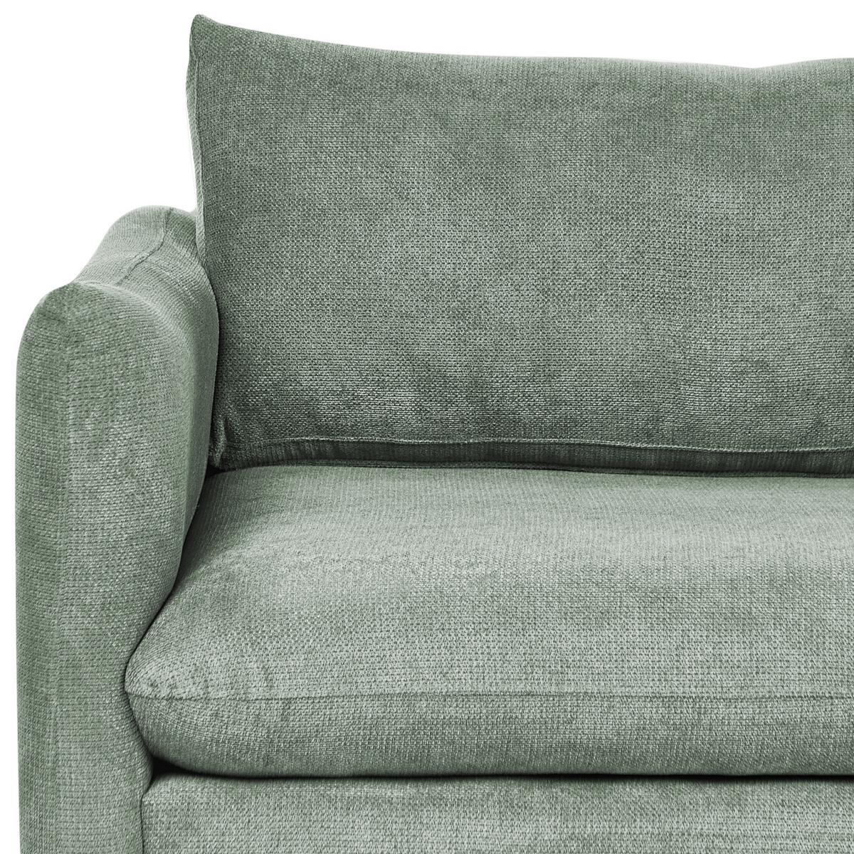 3-SITZER-SOFA Stoff Hellgrün Vinterbro - Hellgrün, Textil (220/86/84cm) - Beliani