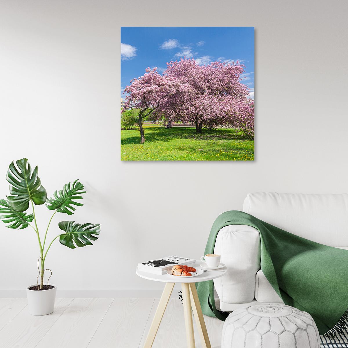 WANDBILD landschaften rosa - Pink, Textil (40/40cm) - Feeby