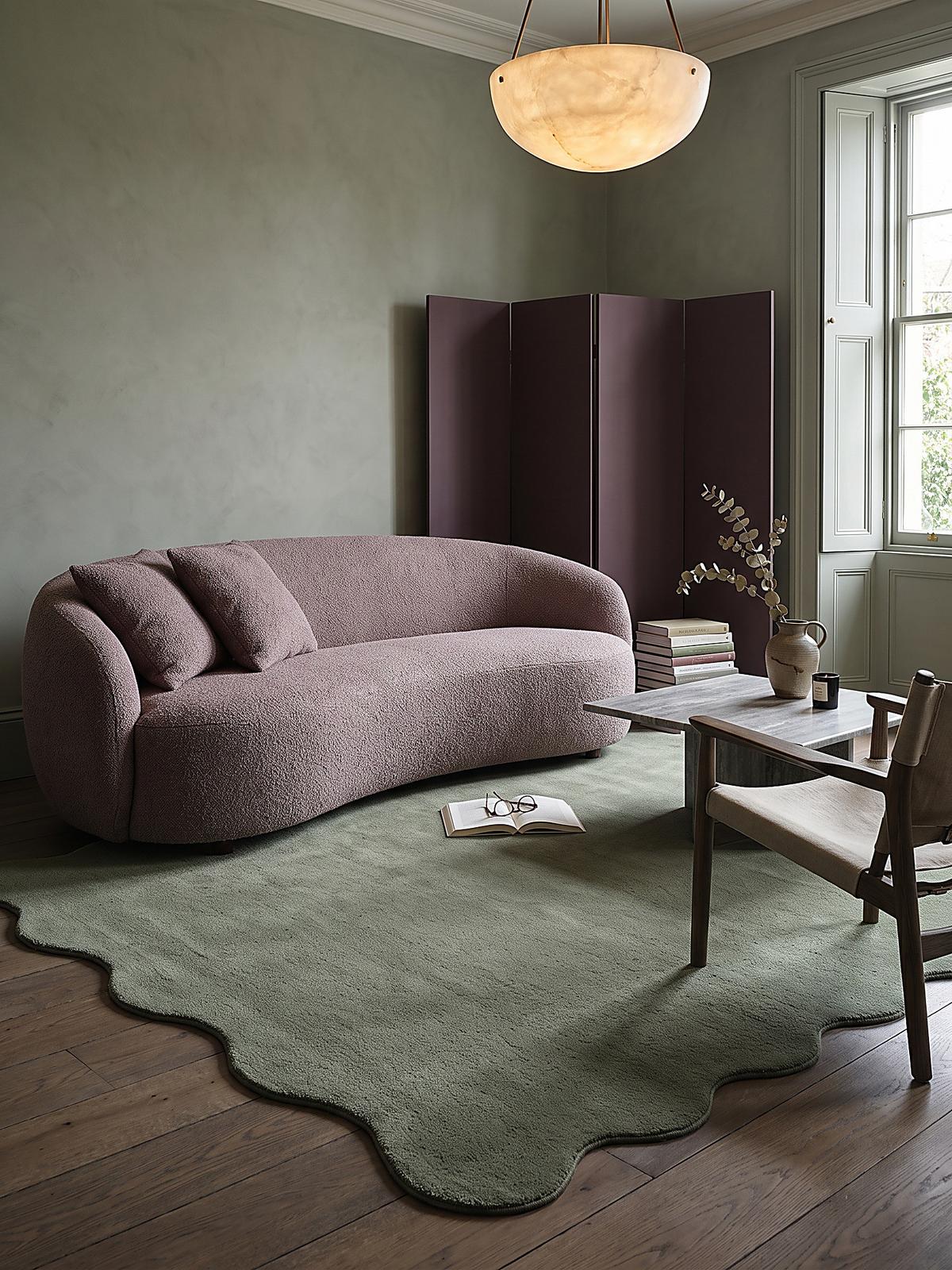 HOCHFLORTEPPICH Antirutsch Uni TIRSO Polyester Waldgrün 140 x 200 cm - Grün, Textil (140/200cm) - KADIMA DESIGN