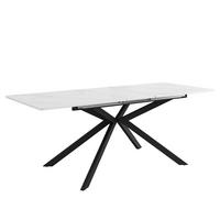 ESSTISCH ausziehbar 150–180 cm in Marmor-Optik - Grau, Holzwerkstoff (70/180/76cm) - Urban Meuble