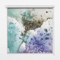 INNENROLLO - Fensterrollo - Rollo - 90x140 cm - Gemaltes Bild - Türkis, Kunststoff (90/140/0.5cm) - TULUP