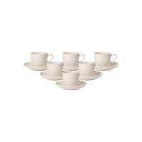 ESPRESSOTASSEN MIT UNTERTASSEN For Me weiß 70 ml 6er Set - Weiß, Keramik (11.7/7.7/11.7cm) - Villeroy & Boch