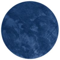 HOCHFLOR LANGFLOR TEPPICH SUPER SOFT MELIA RUND - Dunkelblau, Textil (160/160cm) - Pergamon