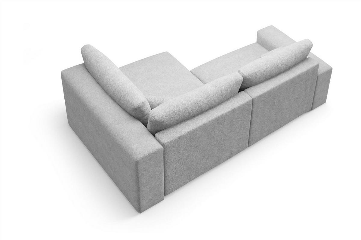 ECKSOFA Arona Mit Schlaffunktion - Beige, Holzwerkstoff/Textil (253/148cm) - Fun Möbel