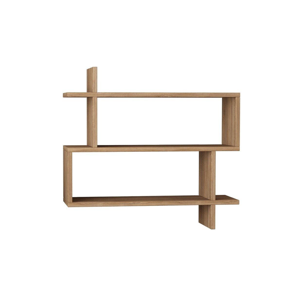 HÄNGEREGAL Holzdekor Eiche B70 cm – PARALEL - Eschefarben, Holzwerkstoff (22/65.5/70cm) - Calicosy
