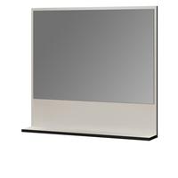 BADSPIEGEL Kaschmir, grau 80 cm, Badezimmer Spiegel mit Ablage - Kaschmir/Grau, Glas/Holzwerkstoff (80/74/14cm) - Top.Furn