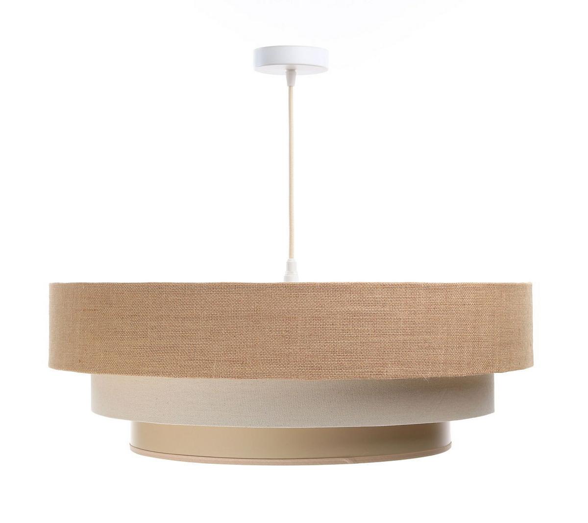 HÄNGELEUCHTE Beige 60/20 cm - Beige, Kunststoff (60/1.9/20cm) - ONZENO