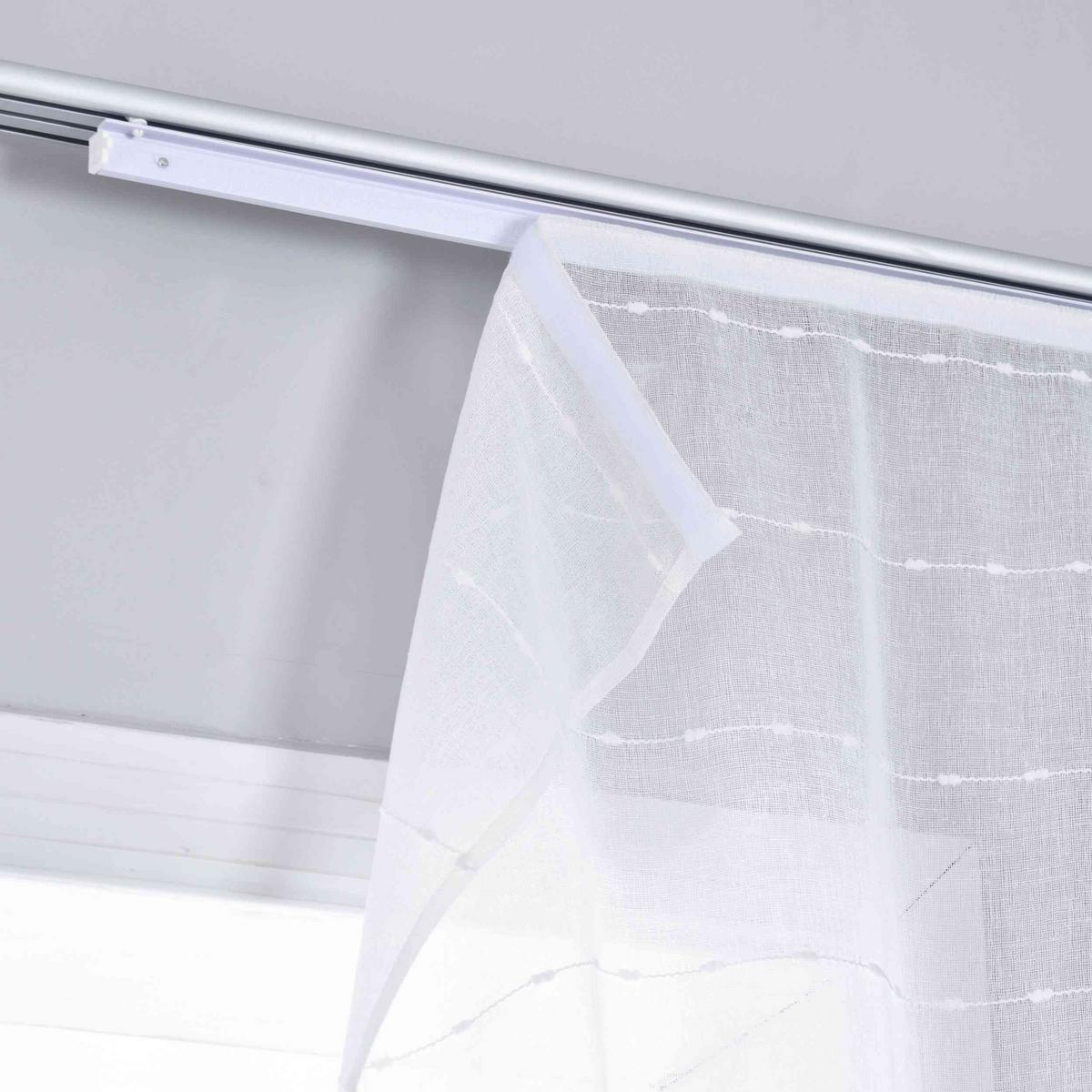 SCHIEBEVORHANG 2ER SET »Kassel« HxB 245x60 cm Natur - Naturfarben, Textil (60/245cm) - Gardinenbox