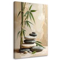 LEINWANDBILD Zen und Orientalisch 80x120cm - Beige, Textil (80/120cm) - Feeby