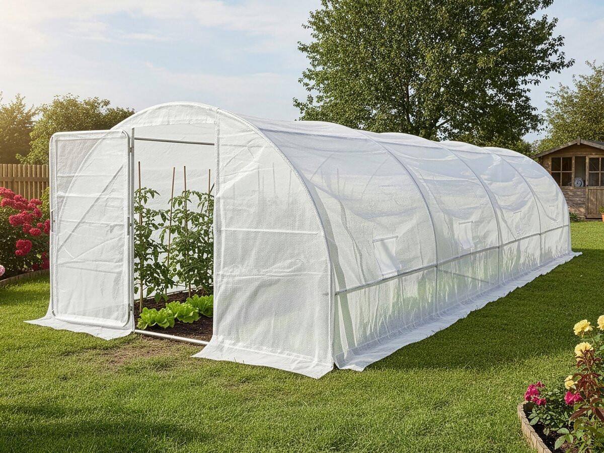 GEWÄCHSHAUSFOLIE mimosa weiss - Weiß, Kunststoff (85/174/85cm) - Habitat Garten