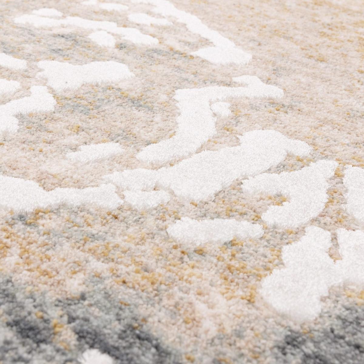 TEPPICH SIENA-Elsa, abstrakt, Grau-Beige, 200 x 300 cm - Grau, Textil (300/200cm) - KADIMA DESIGN