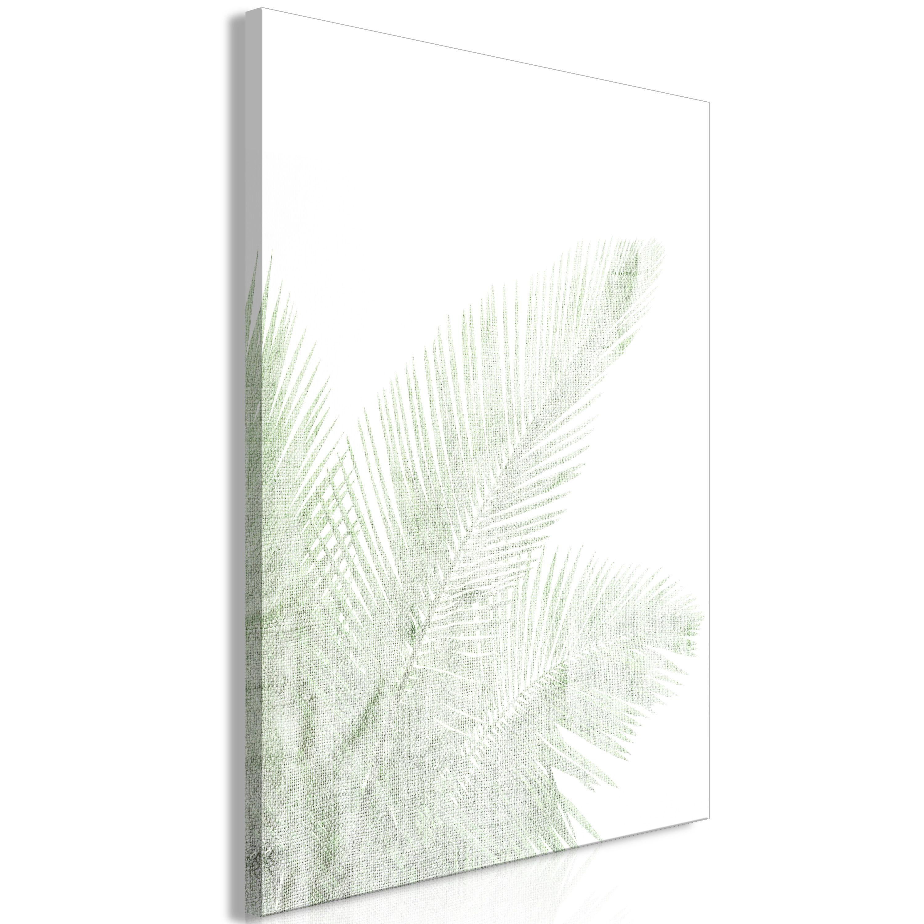 KUNSTDRUCK Grün 60/90 cm - Weiß/Grün, Textil (60/90cm) - KUNSTLOFT