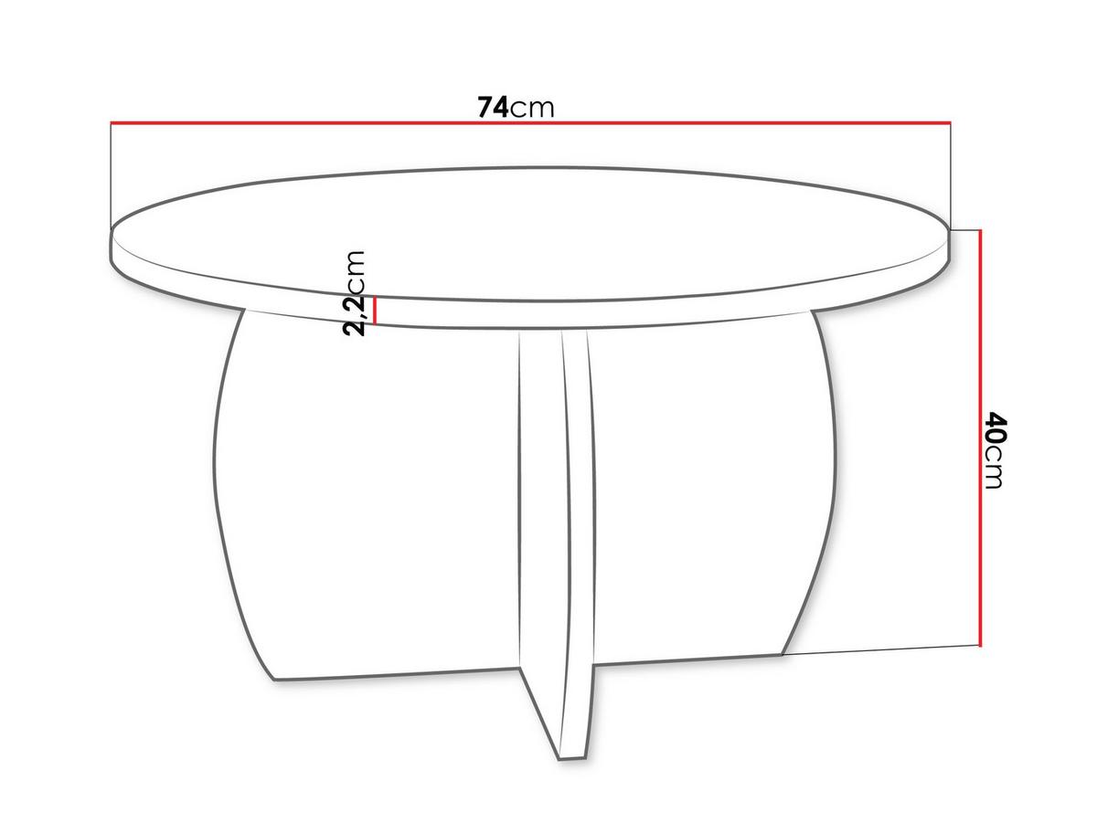 COUCHTISCH Tamisa - Sandfarben, Holzwerkstoff (74/74/40cm) - MIRJAN24