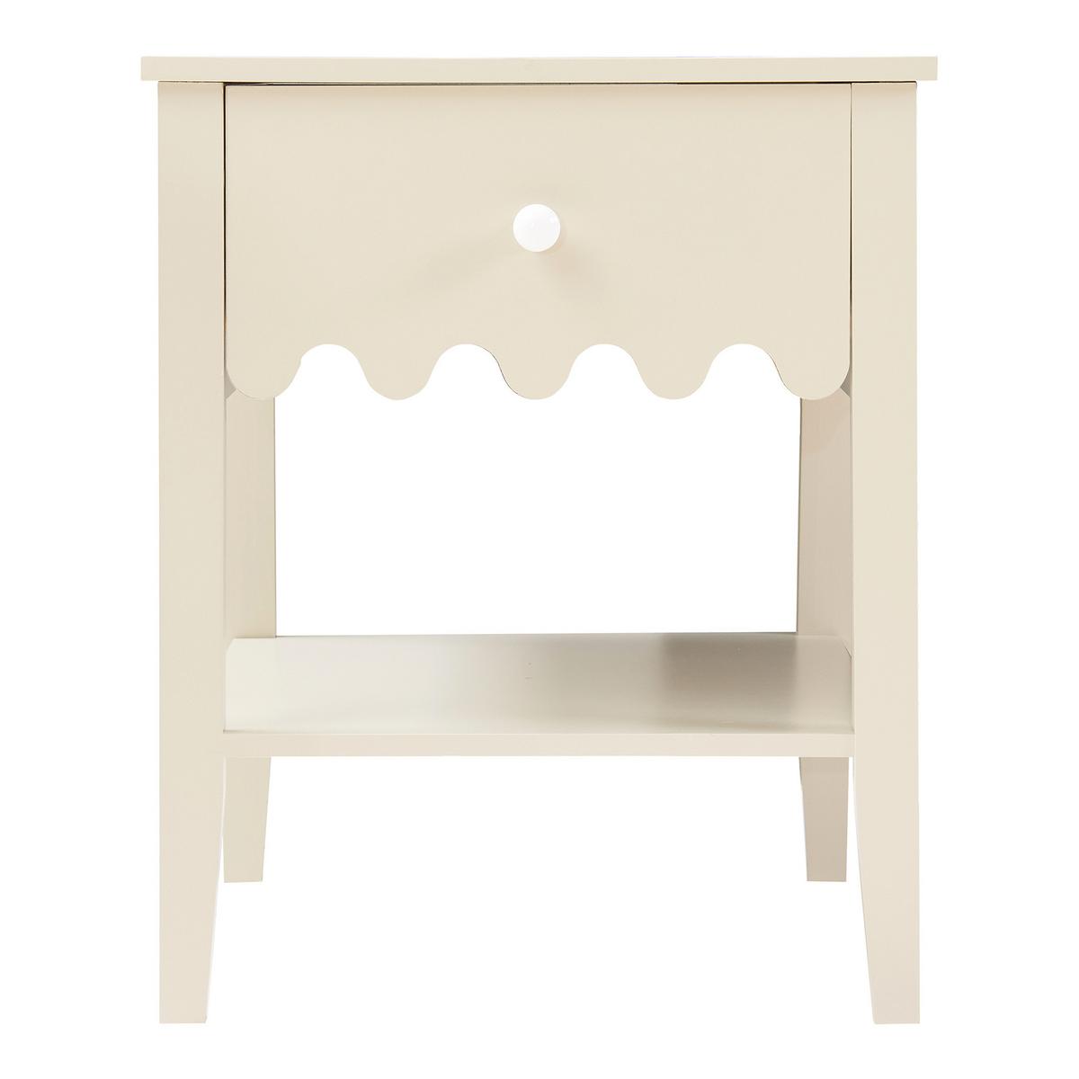 NACHTTISCH Luspoo I. - Creme, Holzwerkstoff (40/50/40cm) - [en.casa]