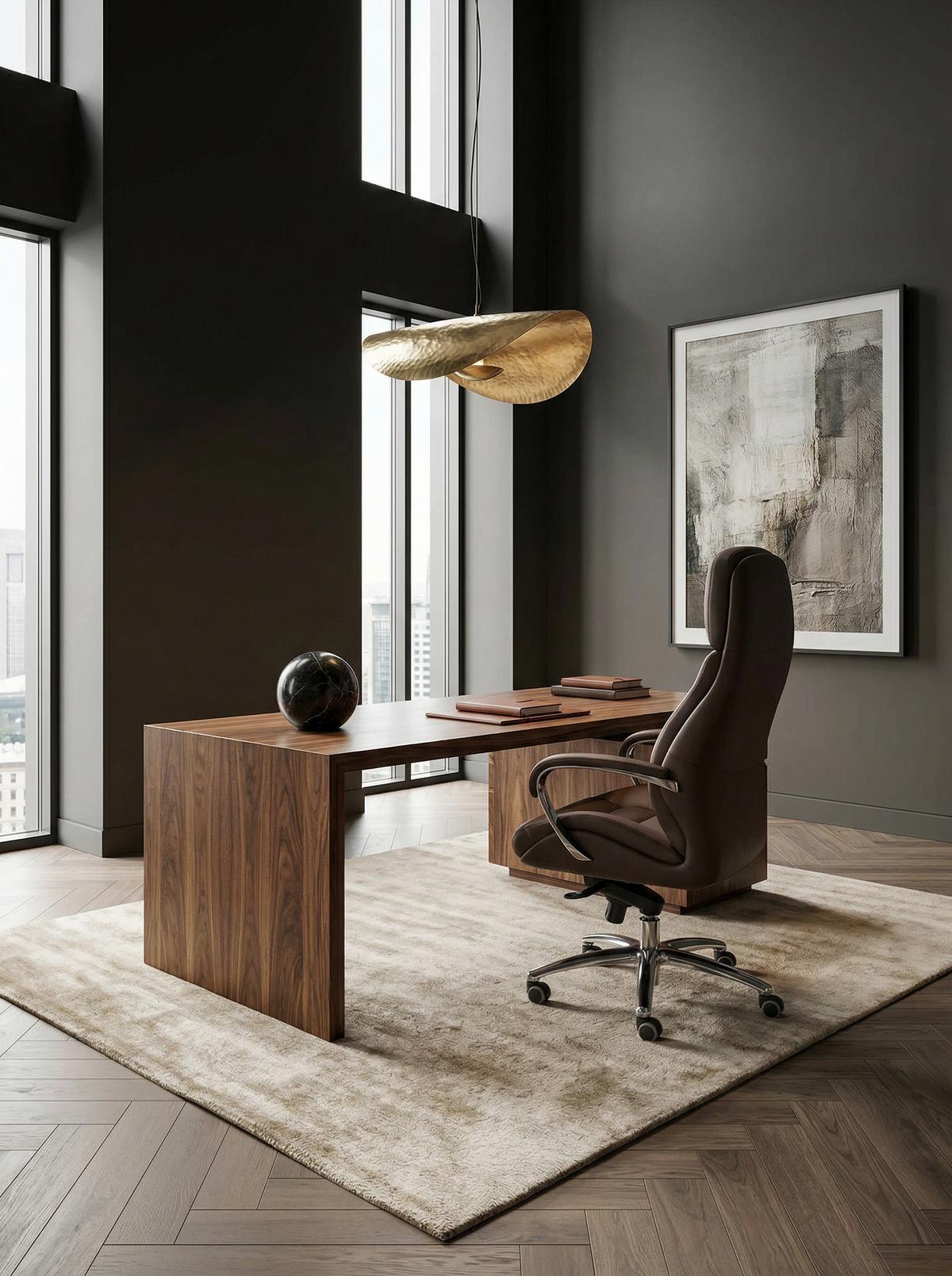 CHEFSESSEL Leder mit Multiblockwippmechanik bis 120 kg MIRON, Braun 67x67x137 cm - Silberfarben/Braun, Leder/Metall (67/137/67cm) - KADIMA DESIGN