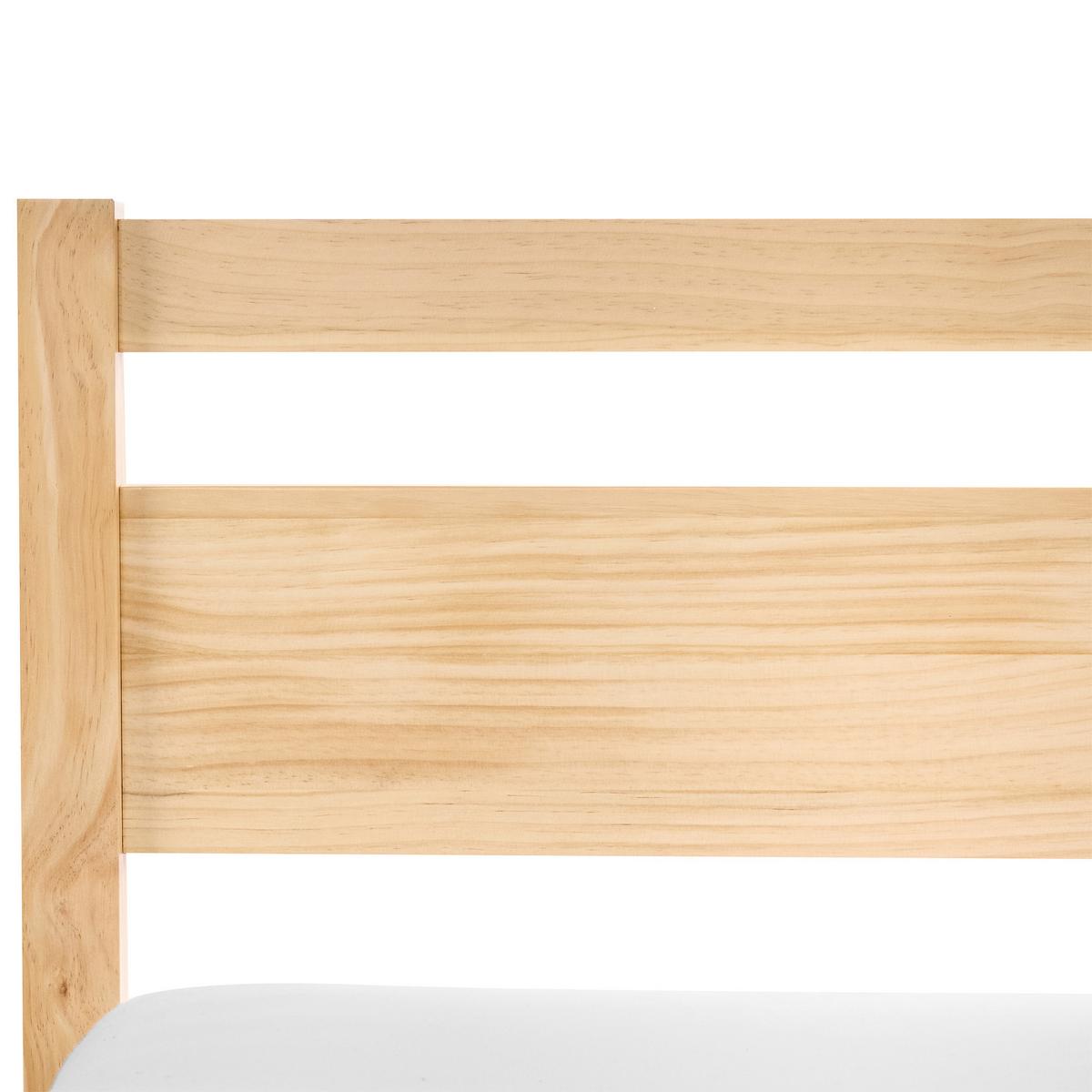 BETT mit Lattenrost 160/200 Kiefernholz Hellbraun Mercurer - Hellbraun/Braun, Holz (160/200cm) - Beliani