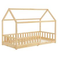 KINDERBETT Marli natur 90x200 cm - Naturfarben, Holz (90/200cm) - Juskys