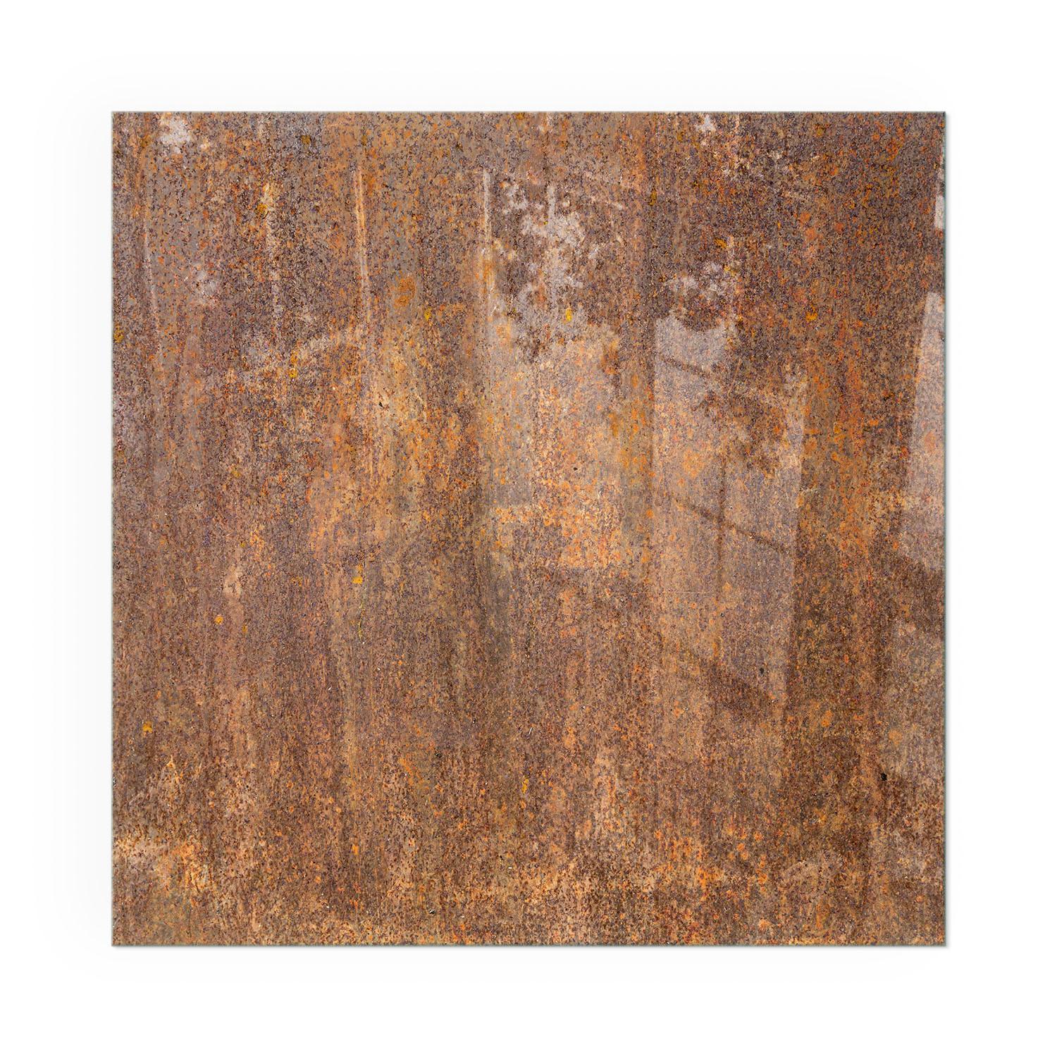 GLASPLATTE für Kamin 50x50 cm - Braun, Glas (50/50/0.4cm) - TULUP