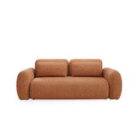 SOFA Carmela 3 Sitzplätze Orange - Orange, Holz (266/95/121cm) - Petits-meubles
