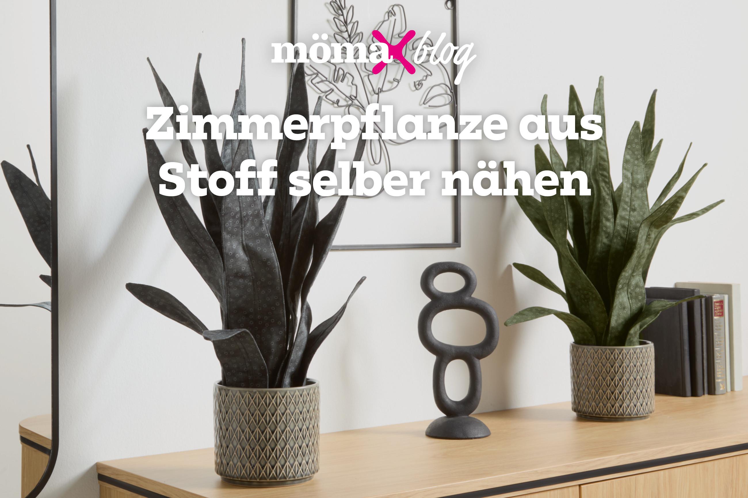 Zimmerpflanzen aus Stoff selber nähen