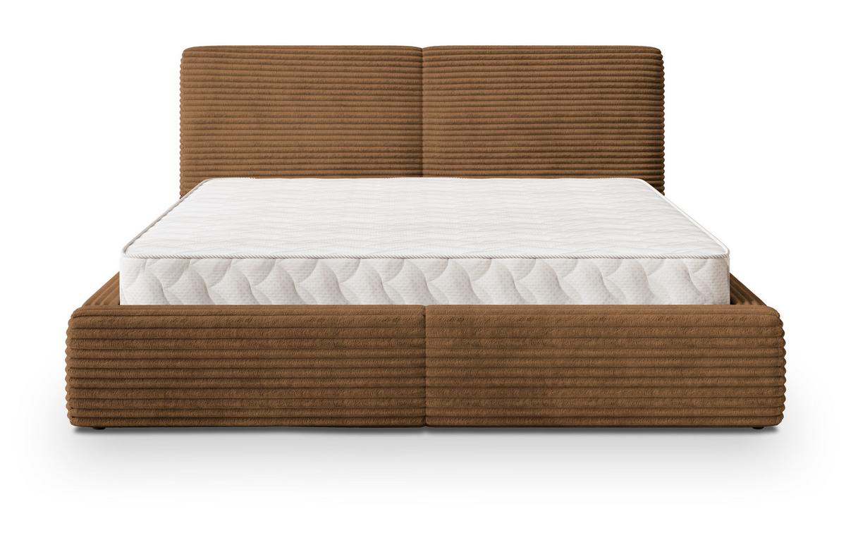 POLSTERBETT FELURO T 120x200 cm mit Bettkästen - Kupferfarben - Kupferfarben, Holz/Textil - MASSENO