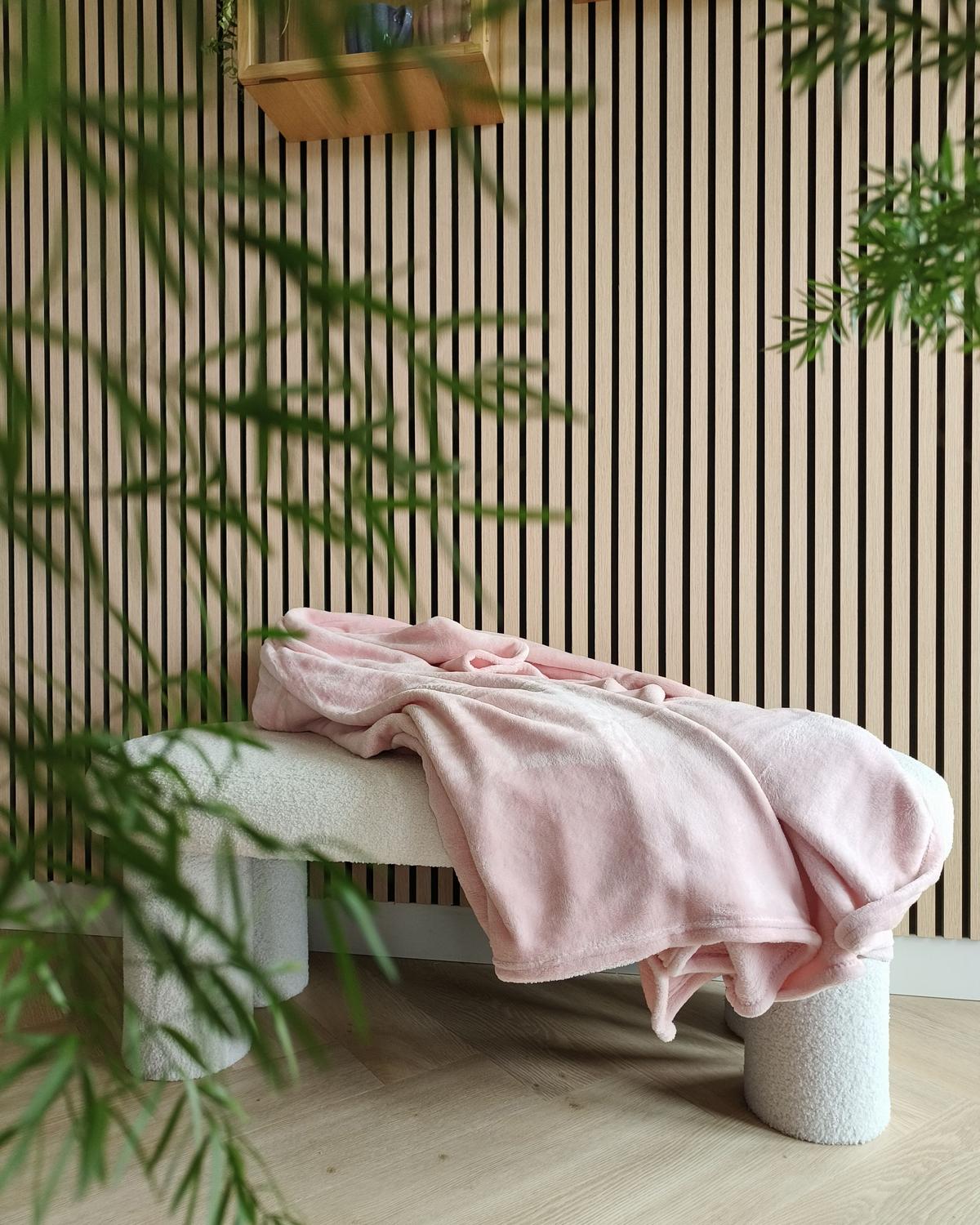 DECKE Rosa Bayburt 200/220 cm - Pink, Textil (200/220cm) - Beliani