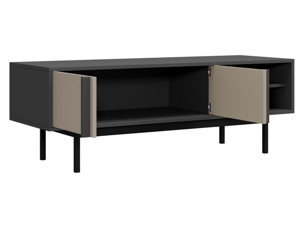 TV-LOWBOARD Alsy 2D AL10 - Anthrazit/Grün, Holzwerkstoff/Kunststoff (123/43/43cm) - MIRJAN24