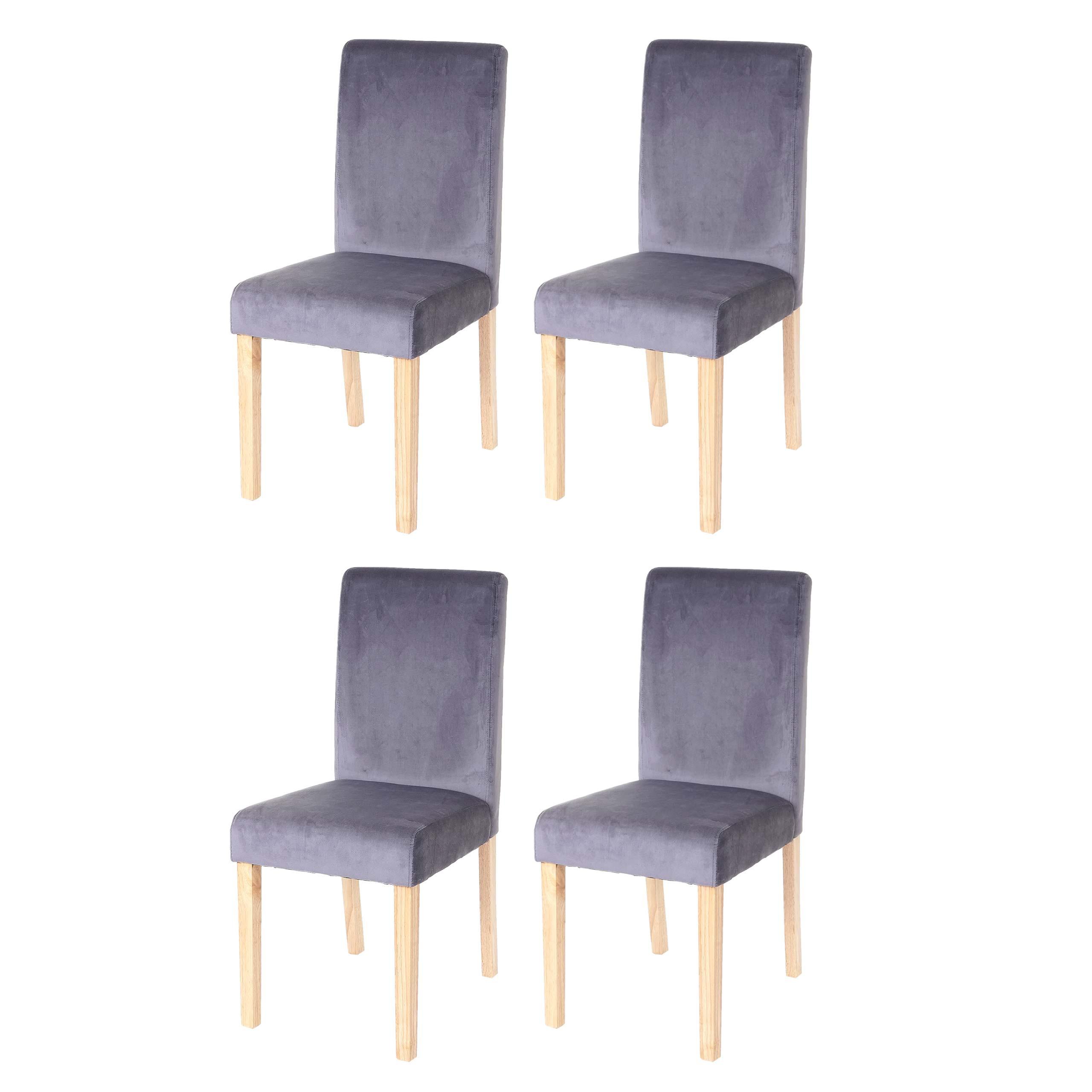 ESSZIMMERSTUHL Grau 4er-Set - Grau, Textil (43/90/56cm) - MCW