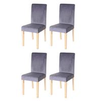 ESSZIMMERSTUHL Grau 4er-Set - Grau, Textil (43/90/56cm) - MCW