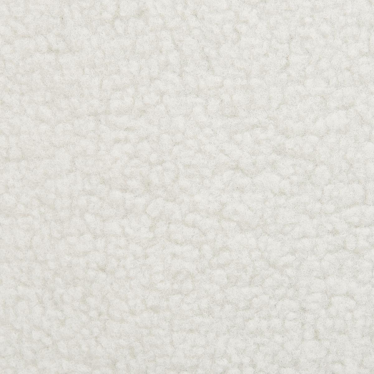 SESSEL Bouclé Weiß Vaasa - Hellbraun/Weiß, Textil (61/85/60cm) - Beliani
