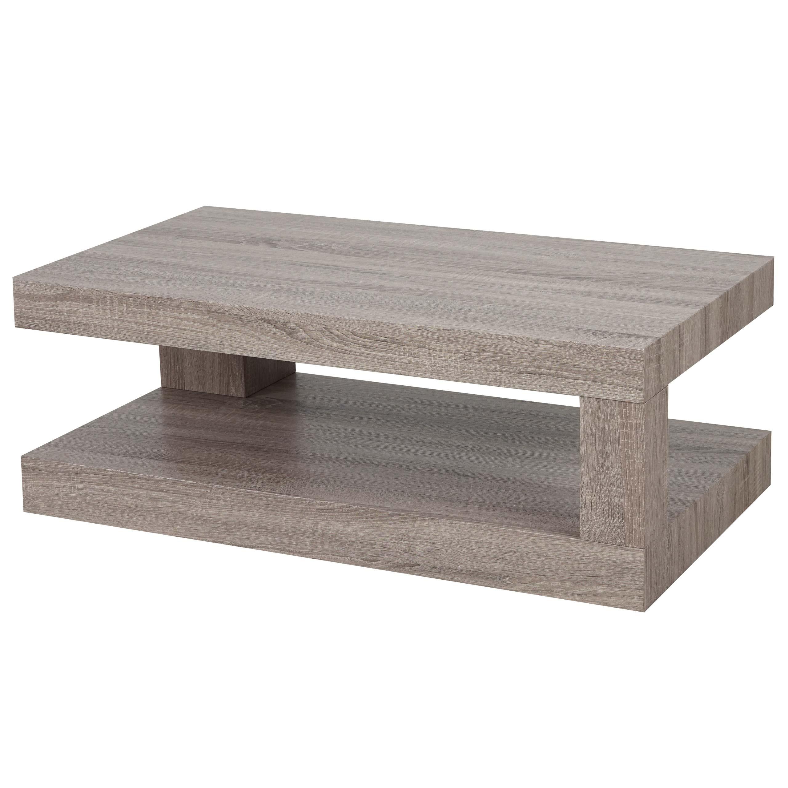 COUCHTISCH rechteck Eiche Dunkel Dekor - Trüffeleichefarben, Holzwerkstoff (60/110/40cm) - MCW