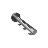 TRÄGER FÜR GARDINENSTANGEN INNENLAUF 20 mm Ø, Siteno Langloch 1 bis 3-läufig, Chrom - Chromfarben, Metall (13/4/4cm) - INTERDECO
