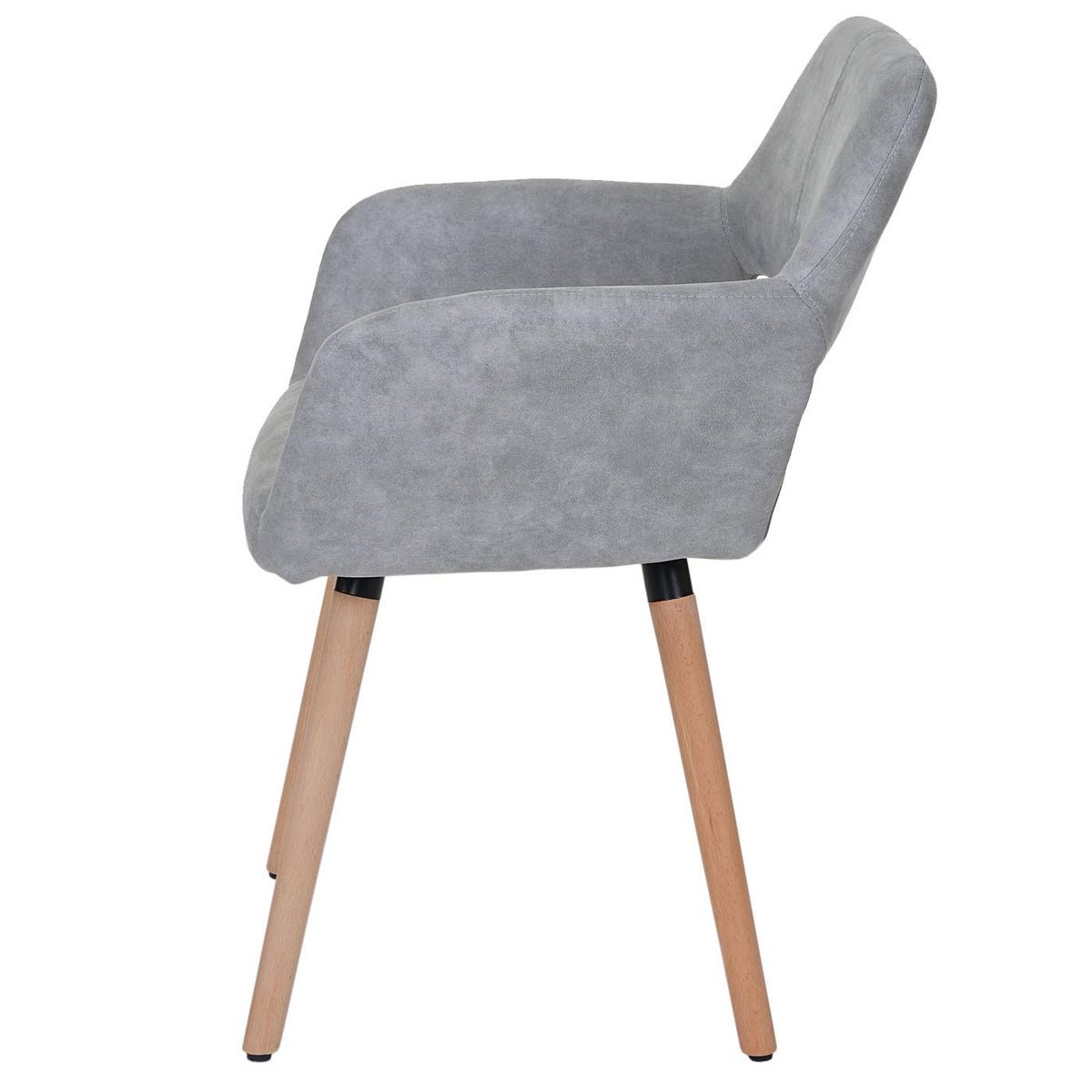 ESSZIMMERSTUHL Beton Dekor - Grau, Holz (56/78/57cm) - MCW