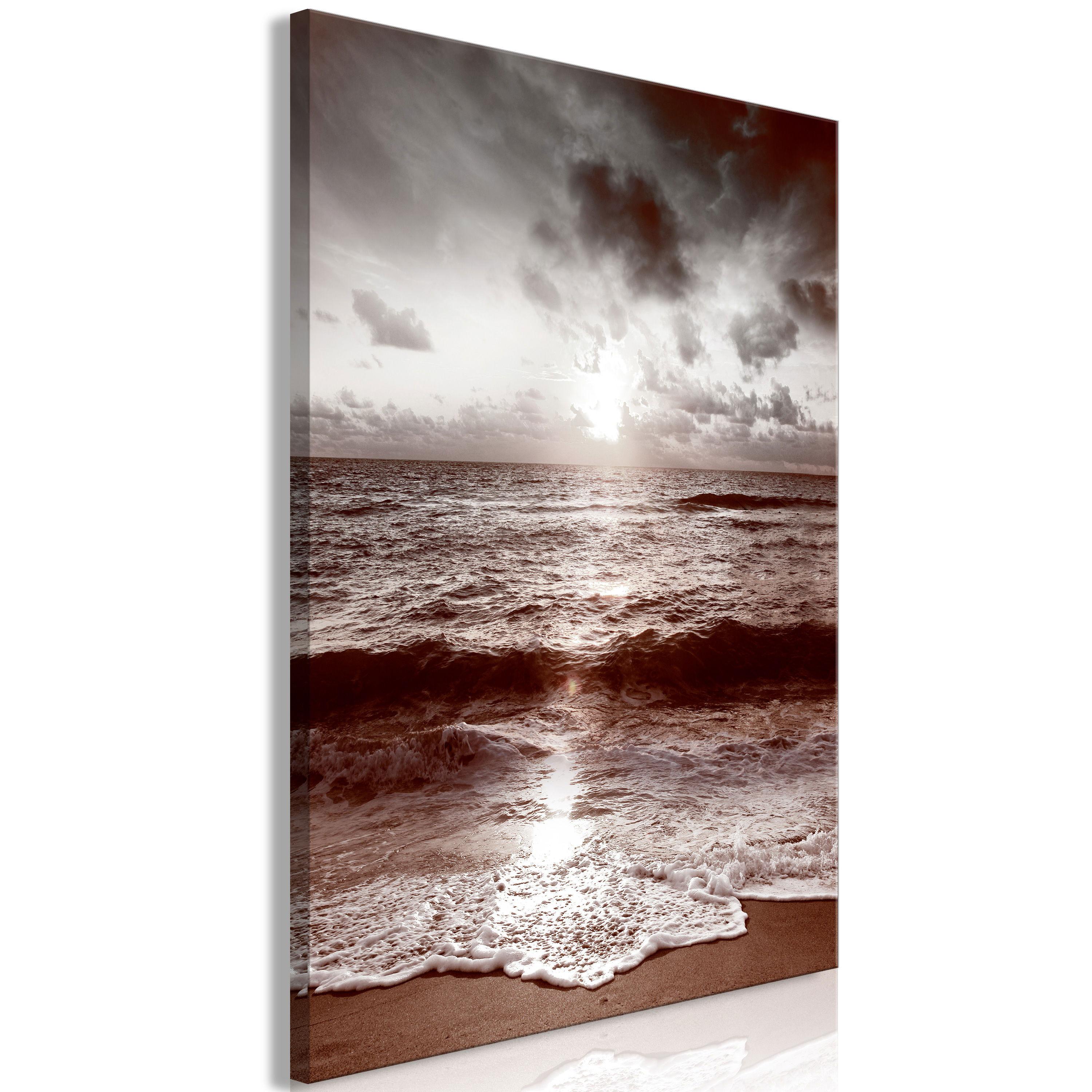 KUNSTDRUCK Grau 80/120 cm - Braun/Grau, Textil (80/120cm) - KUNSTLOFT