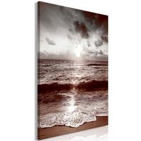KUNSTDRUCK Grau 40/60 cm - Braun/Grau, Textil (40/60cm) - KUNSTLOFT