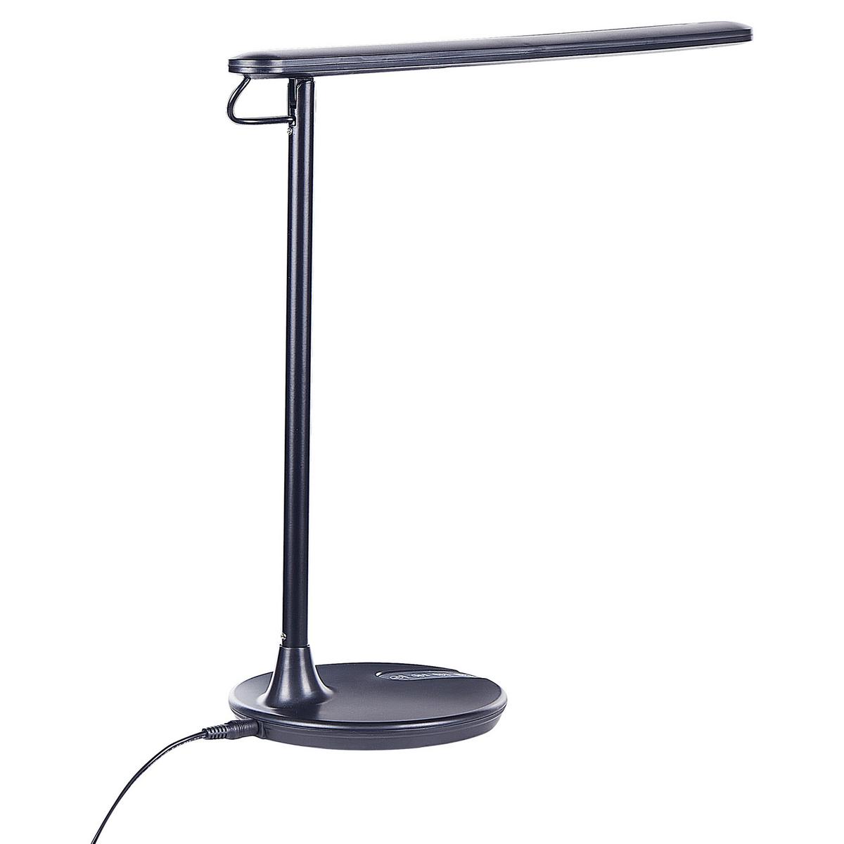 SCHREIBTISCHLAMPE Draco 17/48/38 cm - Schwarz, Metall (17/32/38cm) - Beliani