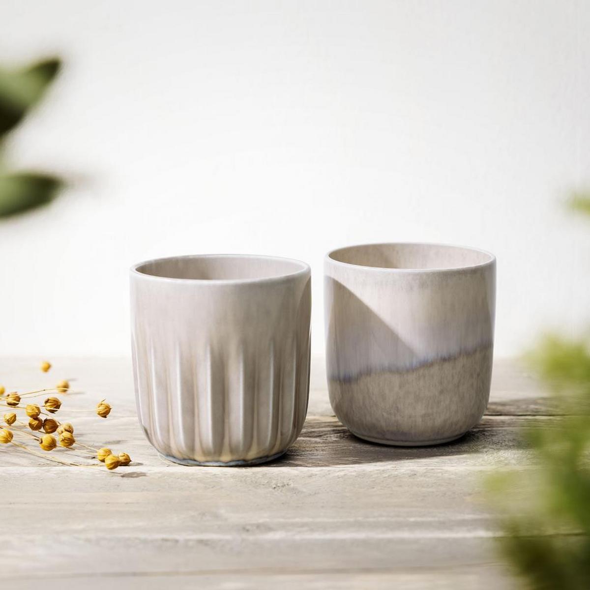 BECHER SET Perlemor beige 290 ml 2-tlg. - Beige, Keramik (0.29L) - like.Villeroy & Boch