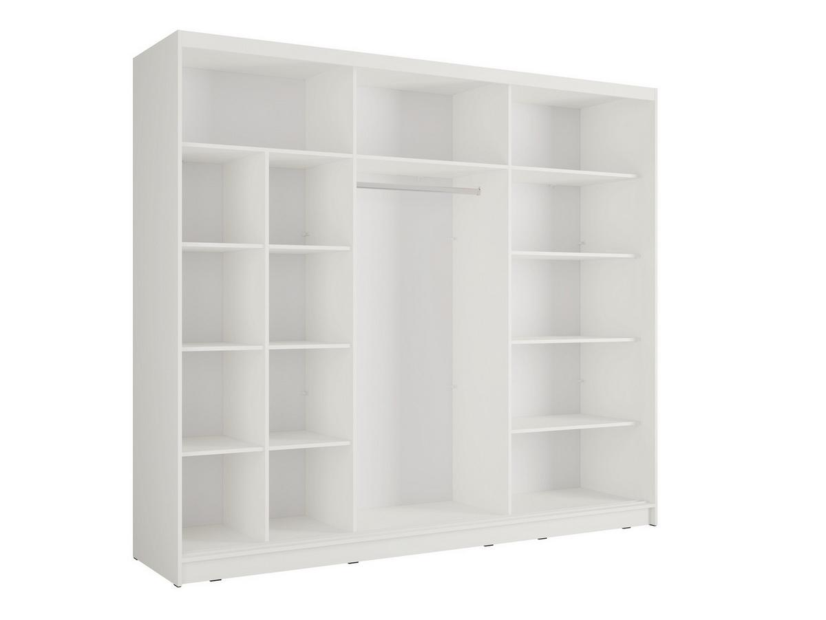 KLEIDERSCHRANK Weiß 248/215/62 - Weiß, Holzwerkstoff (248/215/62cm) - RAUMHIRSCH FURNITURE