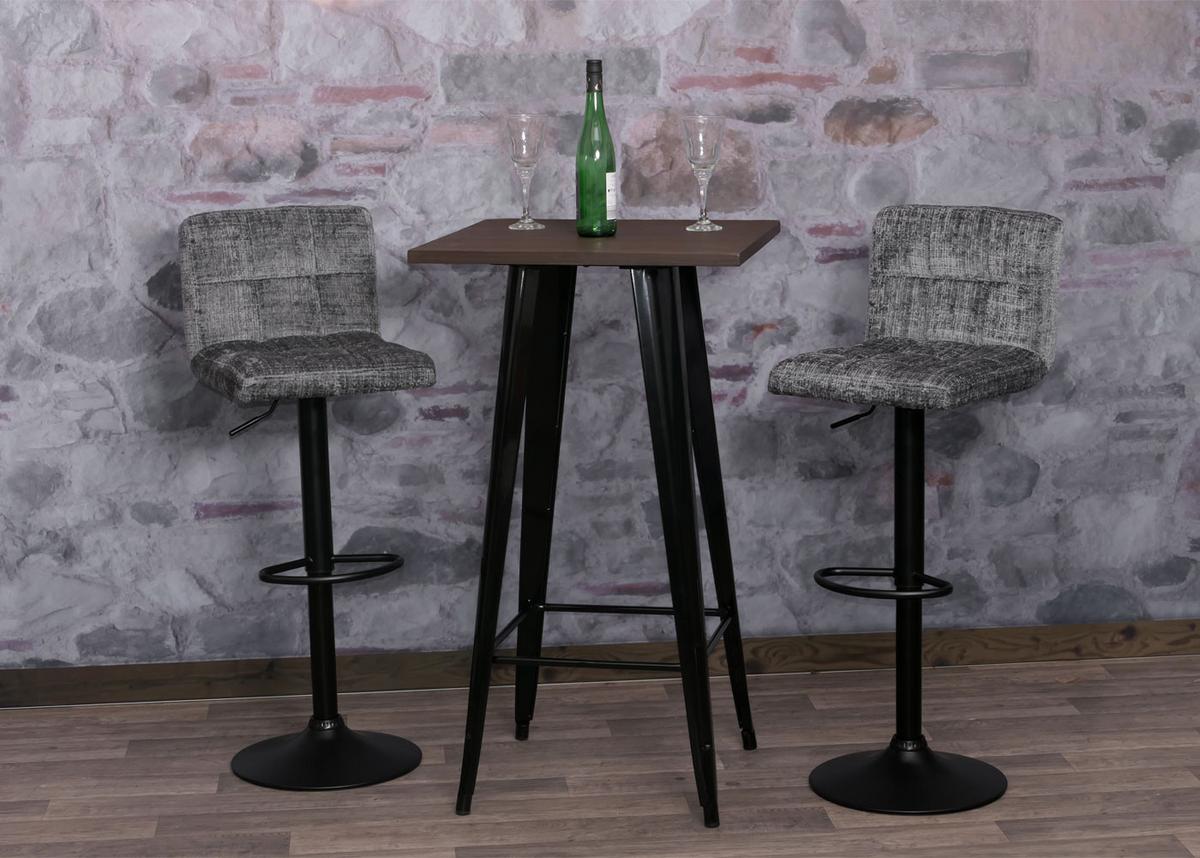 BARHOCKER Grau 2er-Set - Grau, Textil (38/107/41cm) - MCW