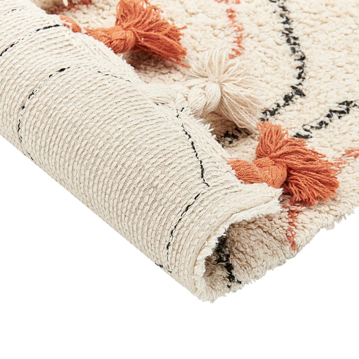 KURZFLOR-TEPPICH Hajipur 150/80 cm - Beige, Textil (80/150cm) - Beliani