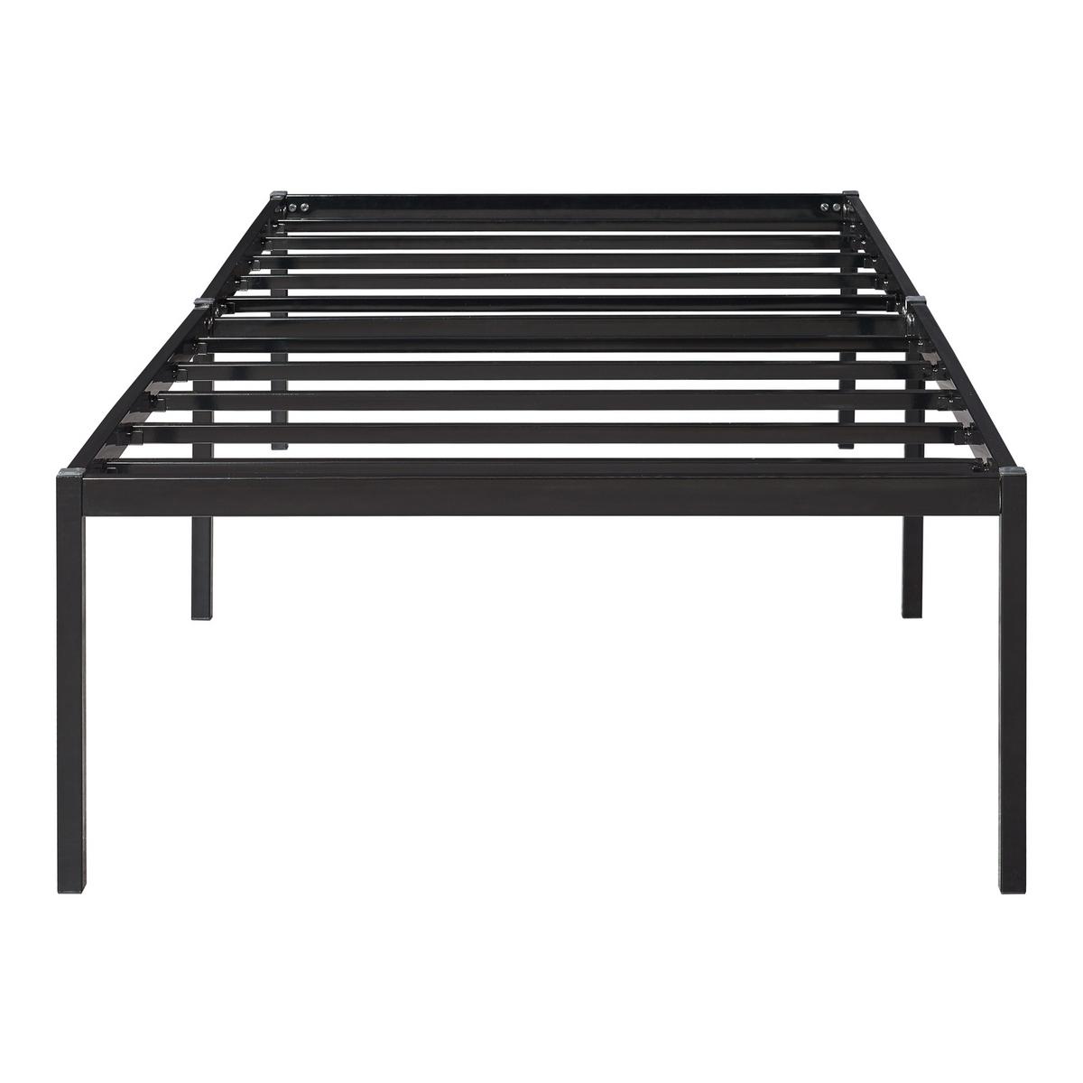 METALLBETT Vårdö - Schwarz, Metall (90/200cm) - [en.casa]